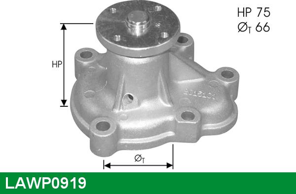 LUCAS LAWP0919 - Водяной насос avtokuzovplus.com.ua