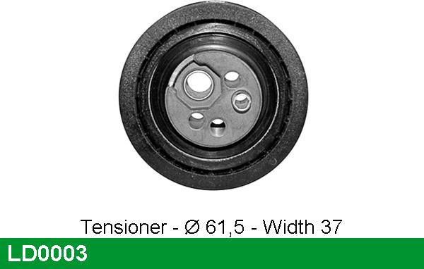 LUCAS LD0003 - Натяжной ролик, ремень ГРМ autodnr.net