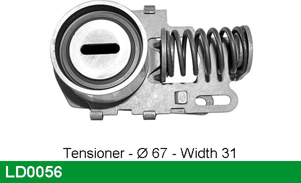 LUCAS LD0056 - Натяжной ролик, ремень ГРМ autodnr.net
