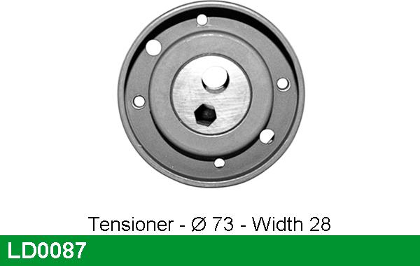 LUCAS LD0087 - Натяжна ролик, ремінь ГРМ autocars.com.ua