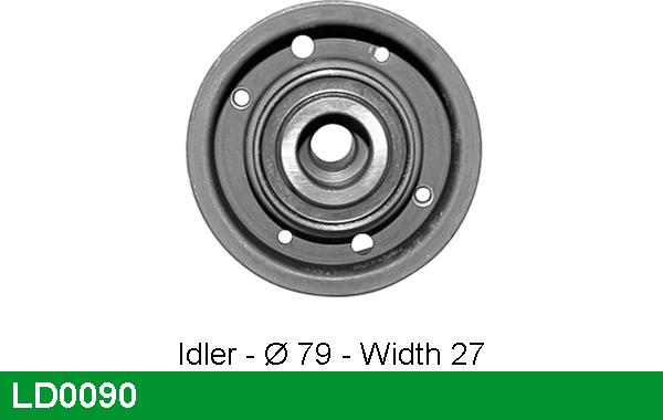 LUCAS LD0090 - Натяжной ролик, ремень ГРМ autodnr.net