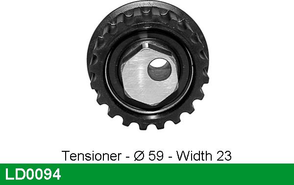 LUCAS LD0094 - Натяжной ролик, ремень ГРМ avtokuzovplus.com.ua