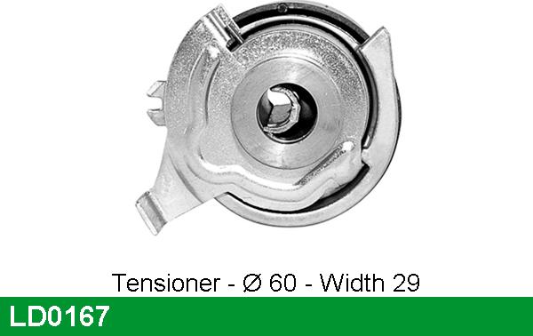 LUCAS LD0167 - Натяжной ролик, ремень ГРМ autodnr.net