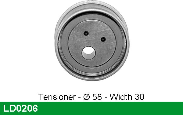 LUCAS LD0206 - Натяжной ролик, ремень ГРМ autodnr.net
