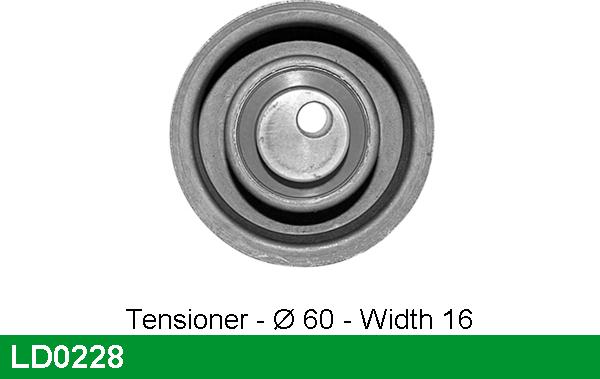 LUCAS LD0228 - Натяжной ролик, ремень ГРМ autodnr.net
