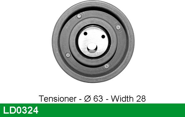 LUCAS LD0324 - Натяжной ролик, ремень ГРМ autodnr.net