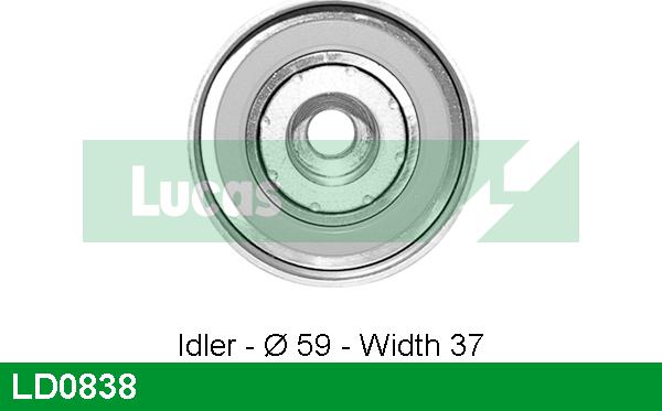 LUCAS LD0838 - Натяжна ролик, ремінь ГРМ autocars.com.ua