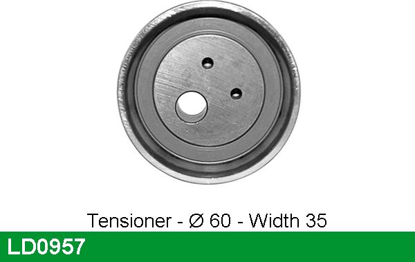 LUCAS LD0957 - Натяжной ролик, ремень ГРМ autodnr.net