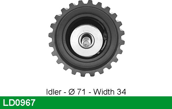 LUCAS LD0967 - Направляющий ролик, зубчатый ремень autodnr.net