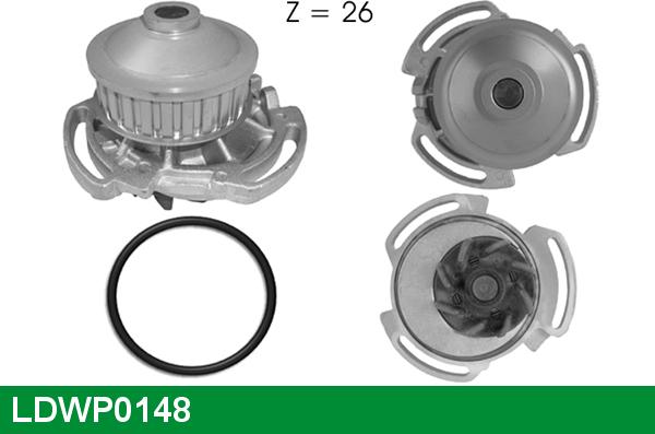 LUCAS LDWP0148 - Водяний насос autocars.com.ua