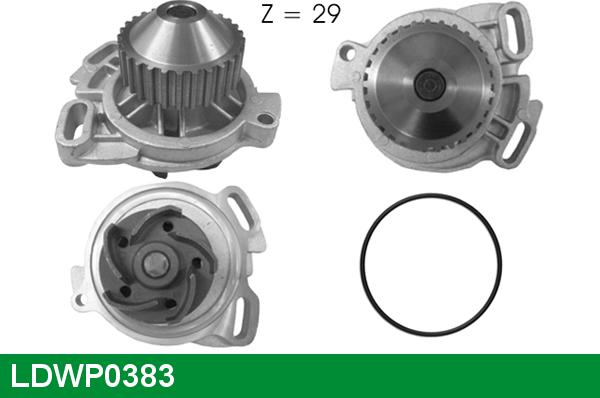 LUCAS LDWP0383 - Водяний насос autocars.com.ua