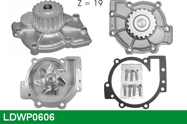 LUCAS LDWP0606 - Водяний насос autocars.com.ua