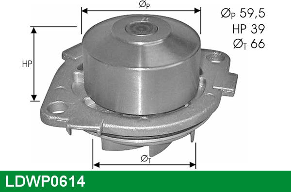 LUCAS LDWP0614 - Водяний насос autocars.com.ua