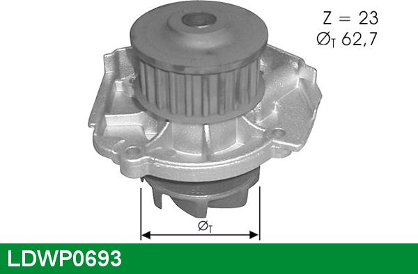 LUCAS LDWP0693 - Водяной насос avtokuzovplus.com.ua