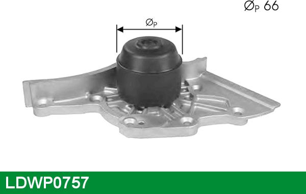 LUCAS LDWP0757 - Водяний насос autocars.com.ua