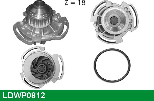 LUCAS LDWP0812 - Водяний насос autocars.com.ua