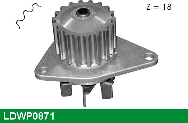 LUCAS LDWP0871 - Водяной насос avtokuzovplus.com.ua