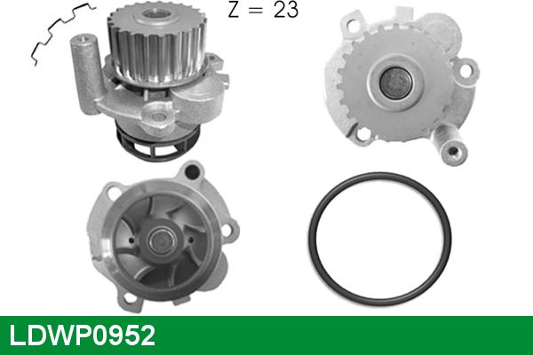 LUCAS LDWP0952 - Водяной насос avtokuzovplus.com.ua