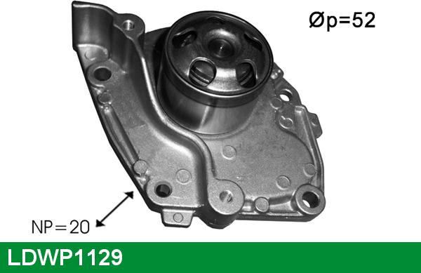 LUCAS LDWP1129 - Водяной насос avtokuzovplus.com.ua