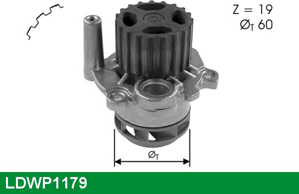 LUCAS LDWP1179 - Водяний насос autocars.com.ua