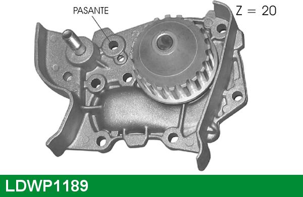 LUCAS LDWP1189 - Водяний насос autocars.com.ua