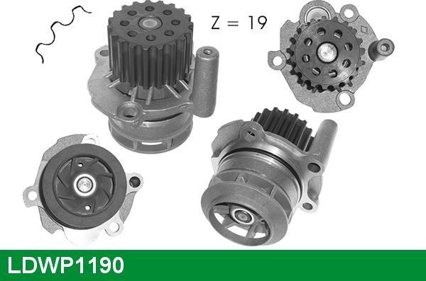 LUCAS LDWP1190 - Водяной насос avtokuzovplus.com.ua