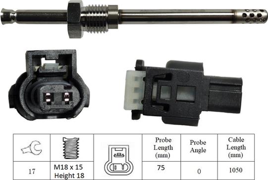 LUCAS LGS6002 - Датчик, температура выхлопных газов autodnr.net