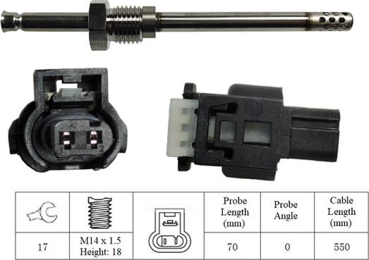 LUCAS LGS6013 - Датчик, температура выхлопных газов autodnr.net