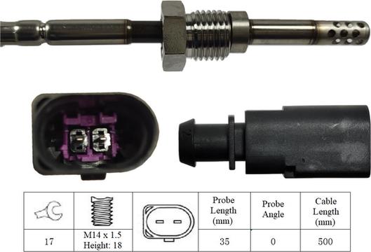 LUCAS LGS6027 - Датчик, температура выхлопных газов autodnr.net