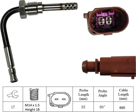 LUCAS LGS6036 - Датчик, температура выхлопных газов avtokuzovplus.com.ua