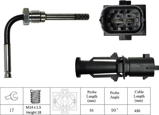 LUCAS LGS6064 - Датчик, температура выхлопных газов avtokuzovplus.com.ua