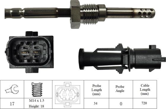 LUCAS LGS6066 - Датчик, температура выхлопных газов avtokuzovplus.com.ua