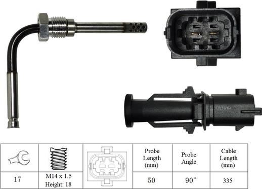 LUCAS LGS6069 - Датчик, температура выхлопных газов avtokuzovplus.com.ua