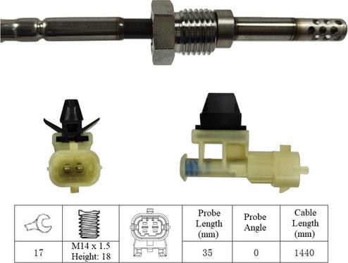 LUCAS LGS6086 - Датчик, температура выхлопных газов avtokuzovplus.com.ua