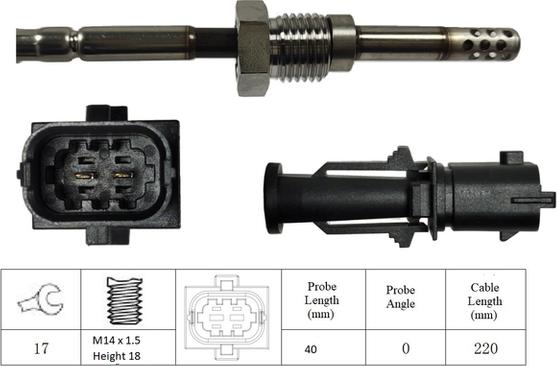 LUCAS LGS6093 - Датчик, температура выхлопных газов avtokuzovplus.com.ua