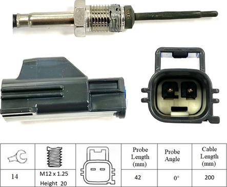 LUCAS LGS6117 - Датчик, температура выхлопных газов avtokuzovplus.com.ua