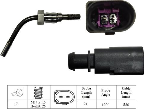 LUCAS LGS7039 - Датчик, температура выхлопных газов avtokuzovplus.com.ua