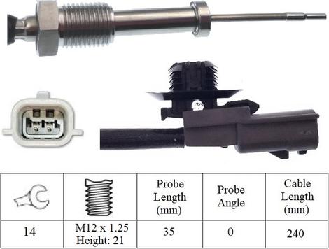 LUCAS LGS7069 - Датчик, температура выхлопных газов autodnr.net