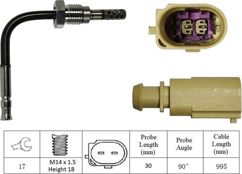 LUCAS LGS7126 - Датчик, температура выхлопных газов autodnr.net