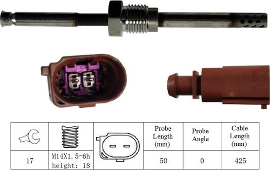 LUCAS LGS7141 - Датчик, температура выхлопных газов avtokuzovplus.com.ua