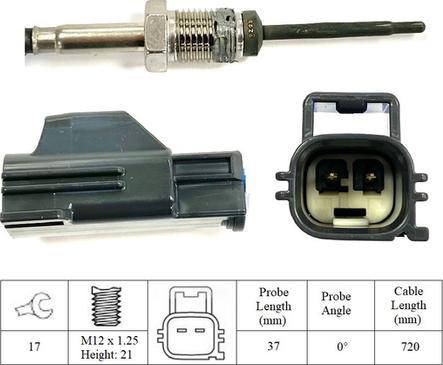 LUCAS LGS7160 - Датчик, температура выхлопных газов avtokuzovplus.com.ua