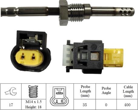 LUCAS LGS7175 - Датчик, температура выхлопных газов avtokuzovplus.com.ua