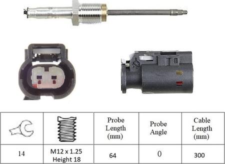 LUCAS LGS7236 - Датчик, температура выхлопных газов avtokuzovplus.com.ua