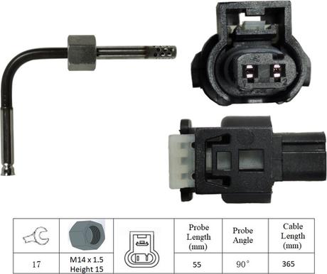 LUCAS LGS7262 - Датчик, температура выхлопных газов avtokuzovplus.com.ua