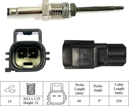 LUCAS LGS7279 - Датчик, температура выхлопных газов avtokuzovplus.com.ua