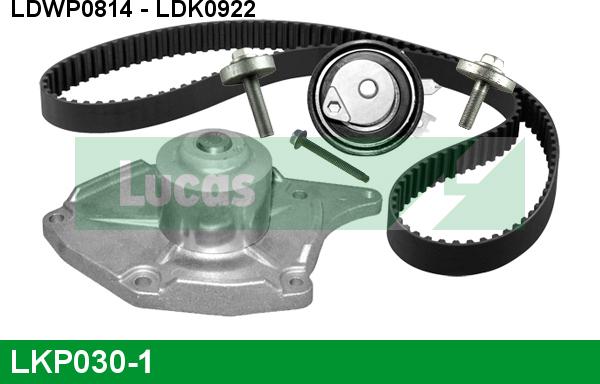 LUCAS LKP030-1 - Водяний насос + комплект зубчатого ременя autocars.com.ua