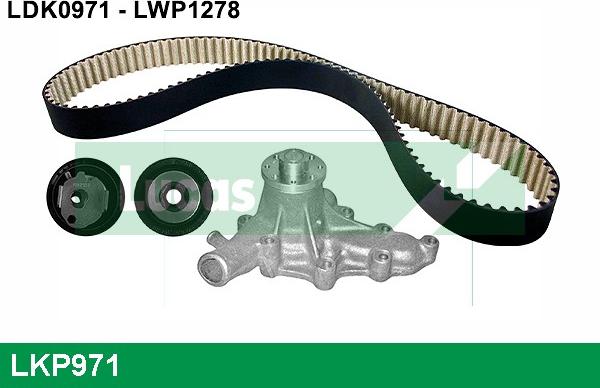 LUCAS LKP971 - Водяной насос + комплект зубчатого ремня avtokuzovplus.com.ua