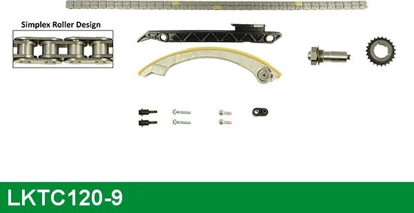 LUCAS LKTC120-9 - Комплект цепи привода распредвала avtokuzovplus.com.ua