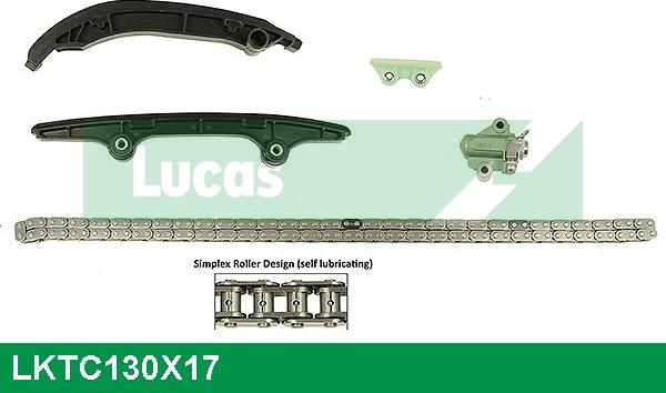 LUCAS LKTC130X17 - Комплект цепи привода распредвала autodnr.net