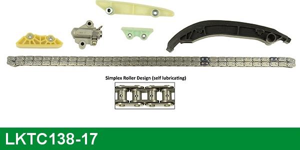 LUCAS LKTC138-17 - Комплект цепи привода распредвала avtokuzovplus.com.ua